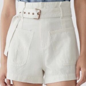 DL1961 White High Waist Shorts in Sz 24- cotton blend